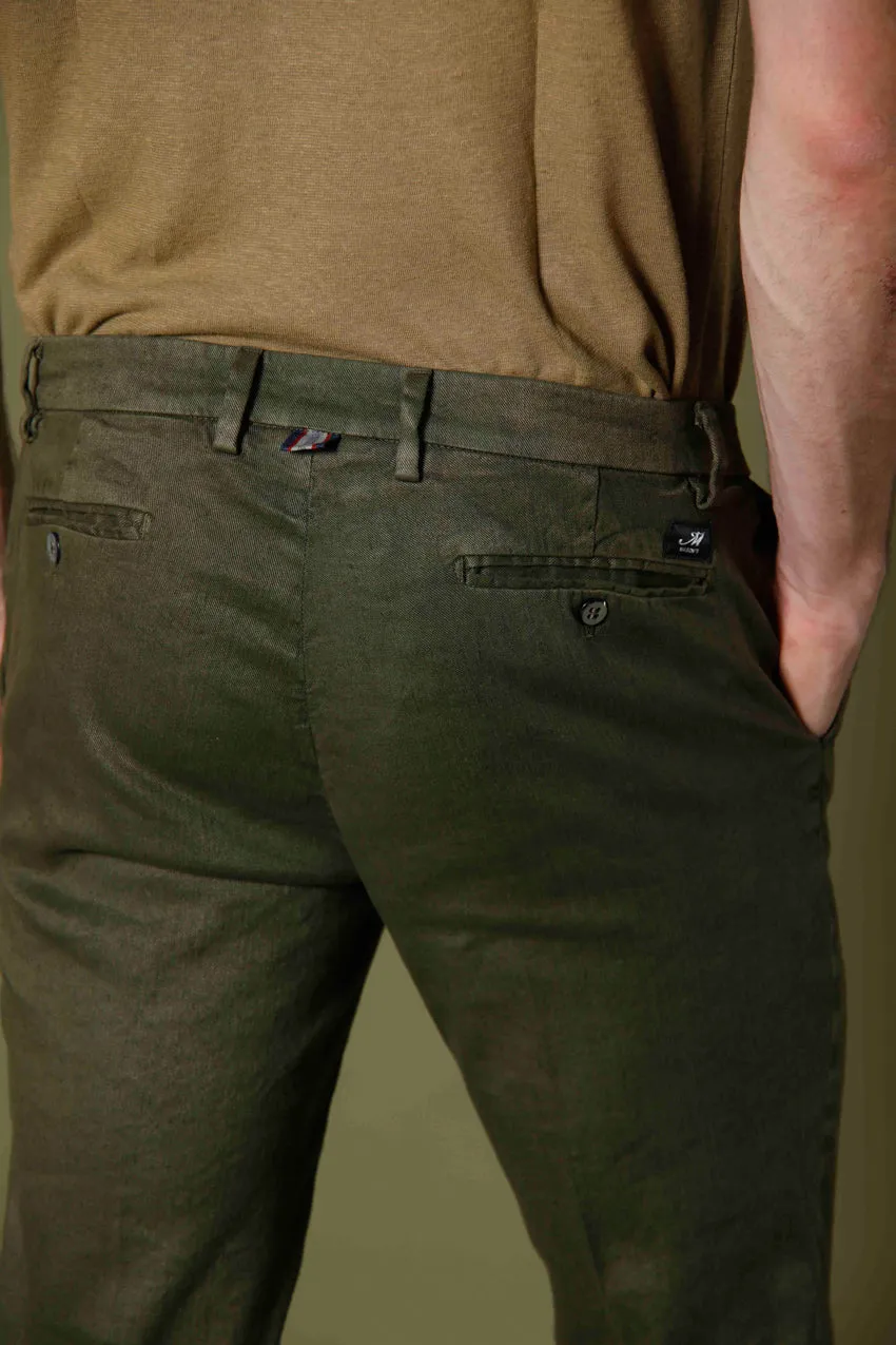 New York men's chino pants in cotton and linen regular sold by Mason's product image thumbnail 3