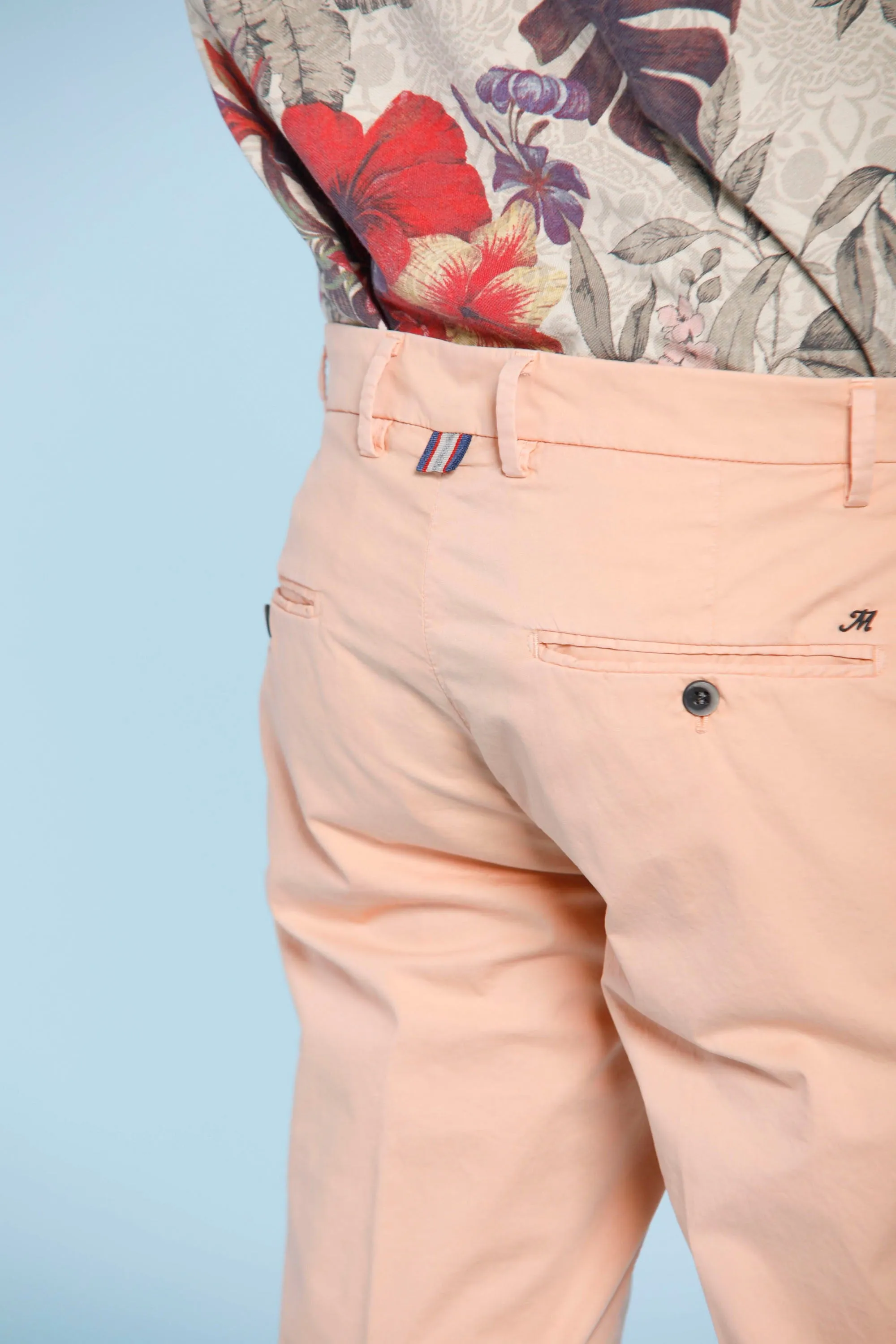 Milano Style man chino pants in stretch gabardine extra slim ① sold by Mason's product image thumbnail 5