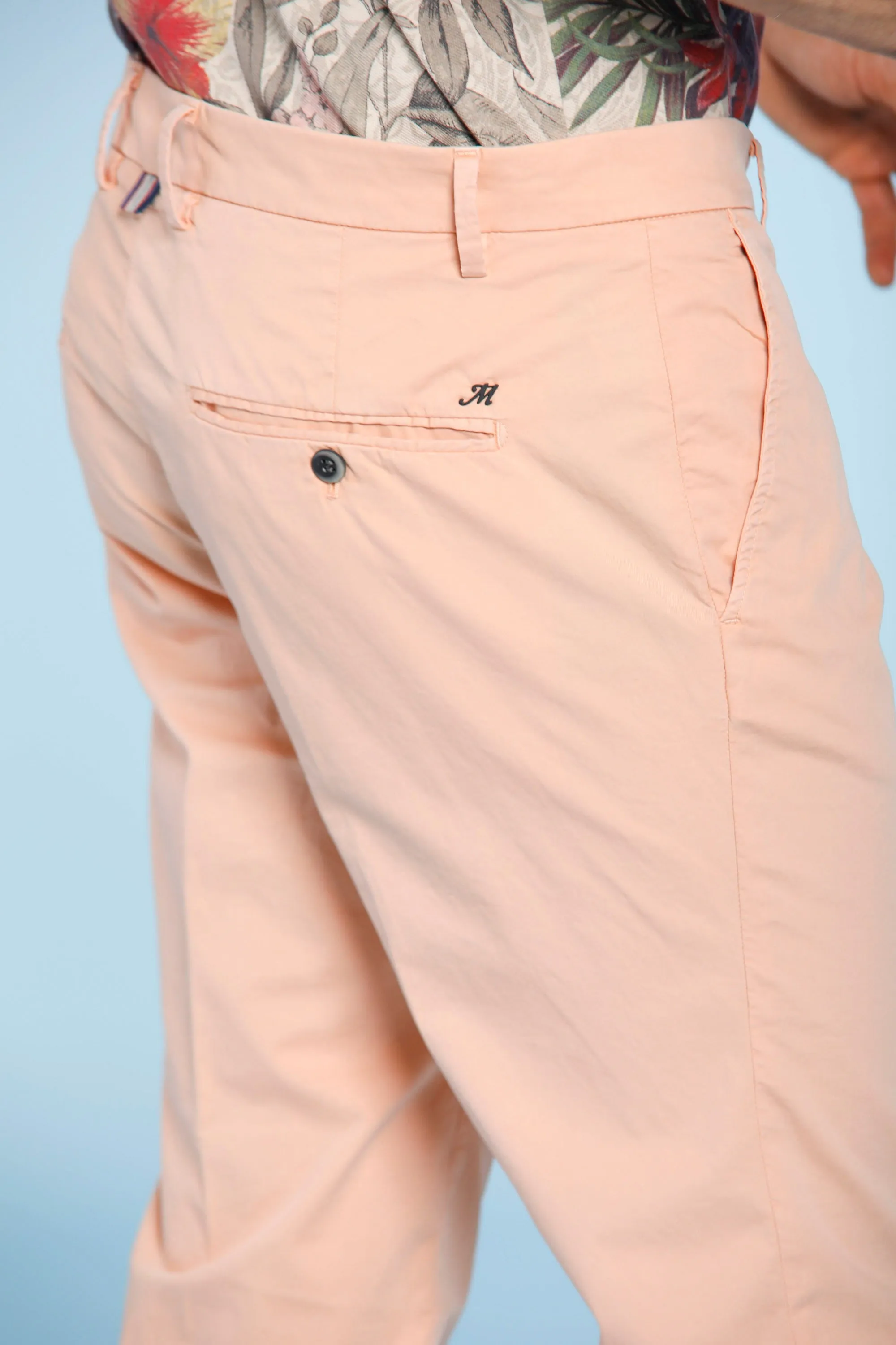 Milano Style man chino pants in stretch gabardine extra slim ① sold by Mason's product image thumbnail 4