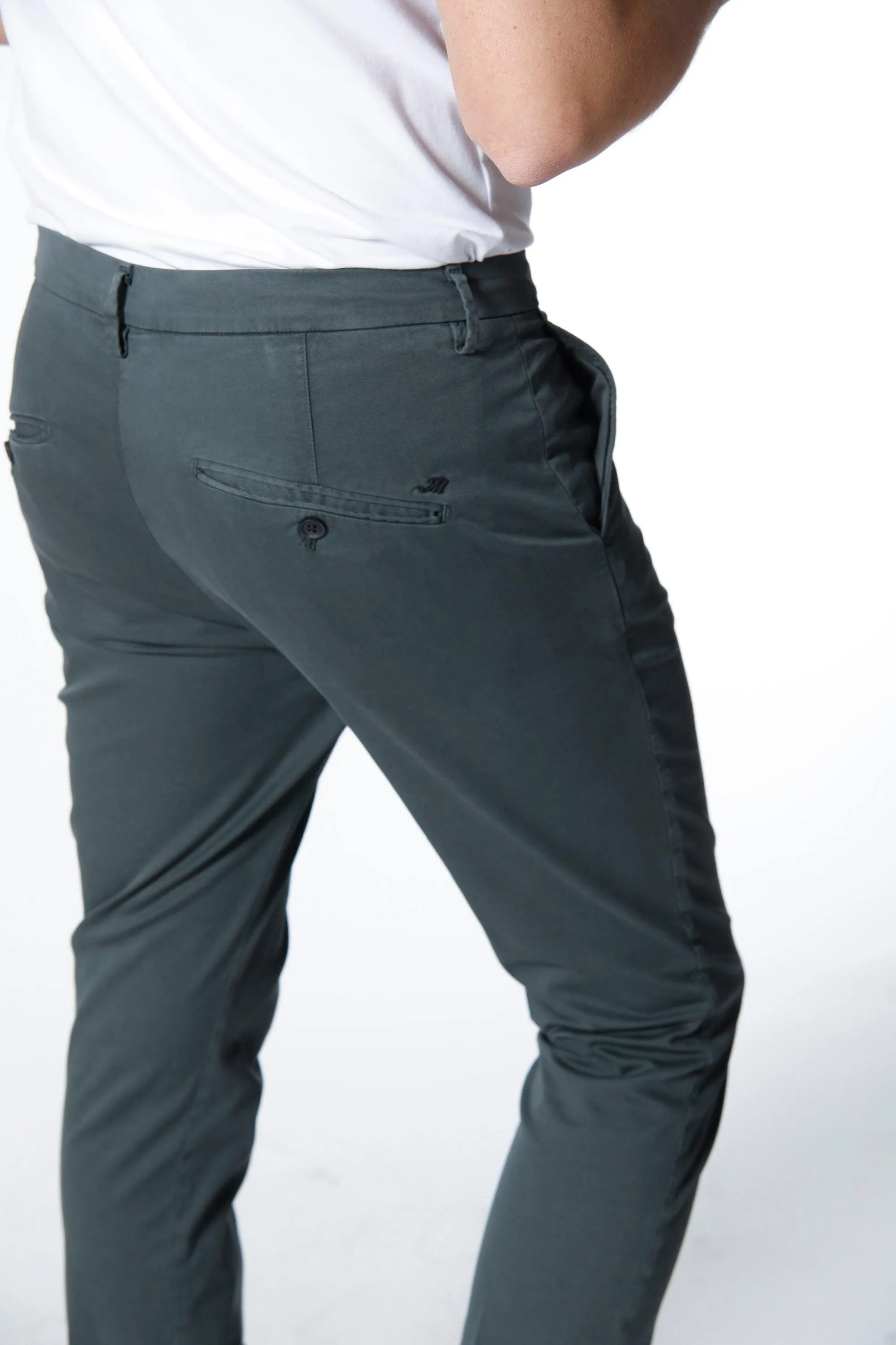 Osaka Style man chino pants in cotton and tencel carrot fit ① sold by Mason's product image thumbnail 3