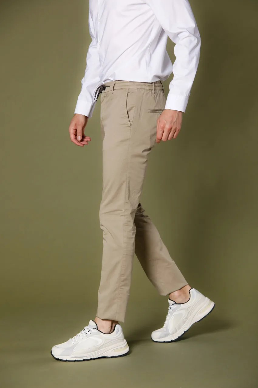 Milano Jogger men's chino jogger in cotton and tencel extra slim sold by Mason's product image thumbnail 4