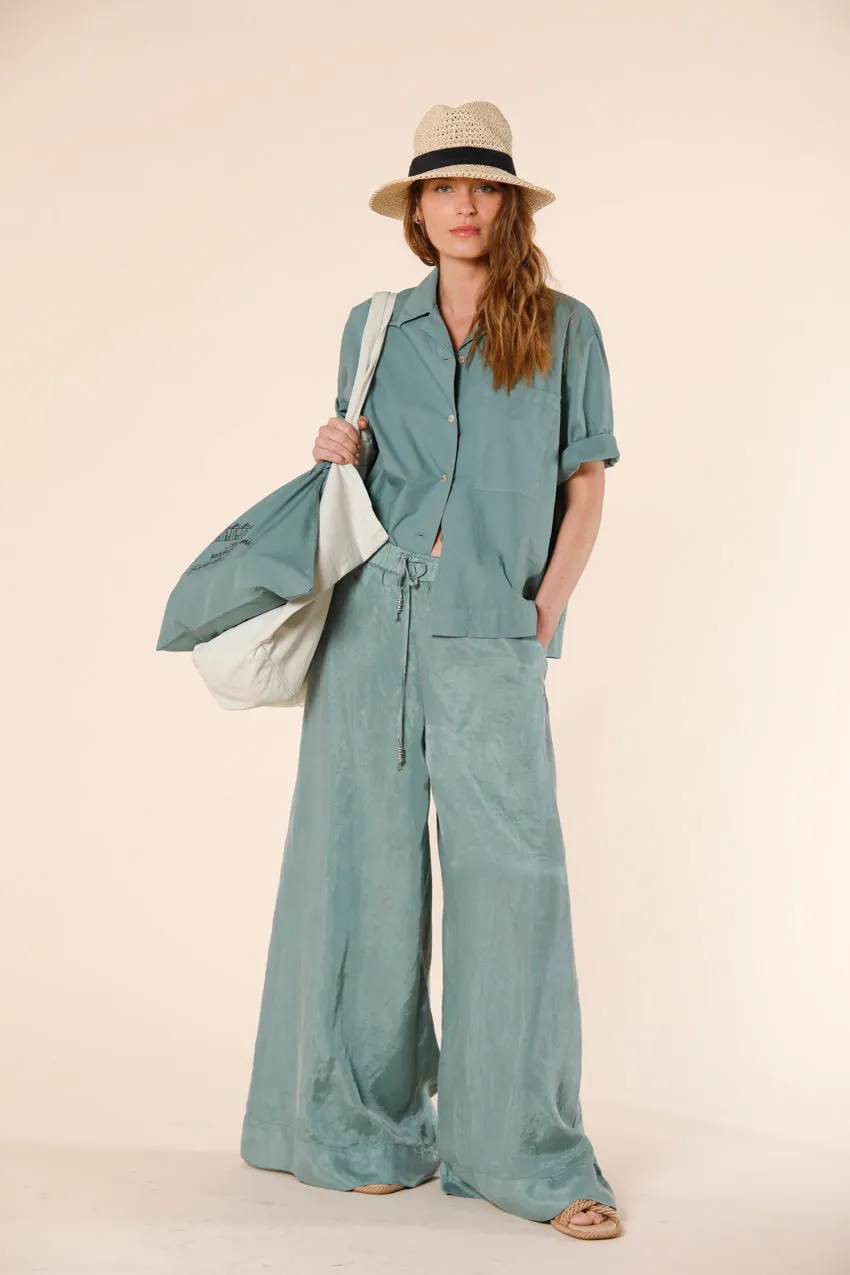 Florida woman's short sleeve shirt in popeline sold by Mason's product image thumbnail 3