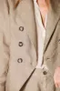 Caroline woman's double-breasted blazer in tencel and linen sold by Mason's
