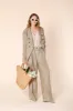 Caroline woman's double-breasted blazer in tencel and linen sold by Mason's