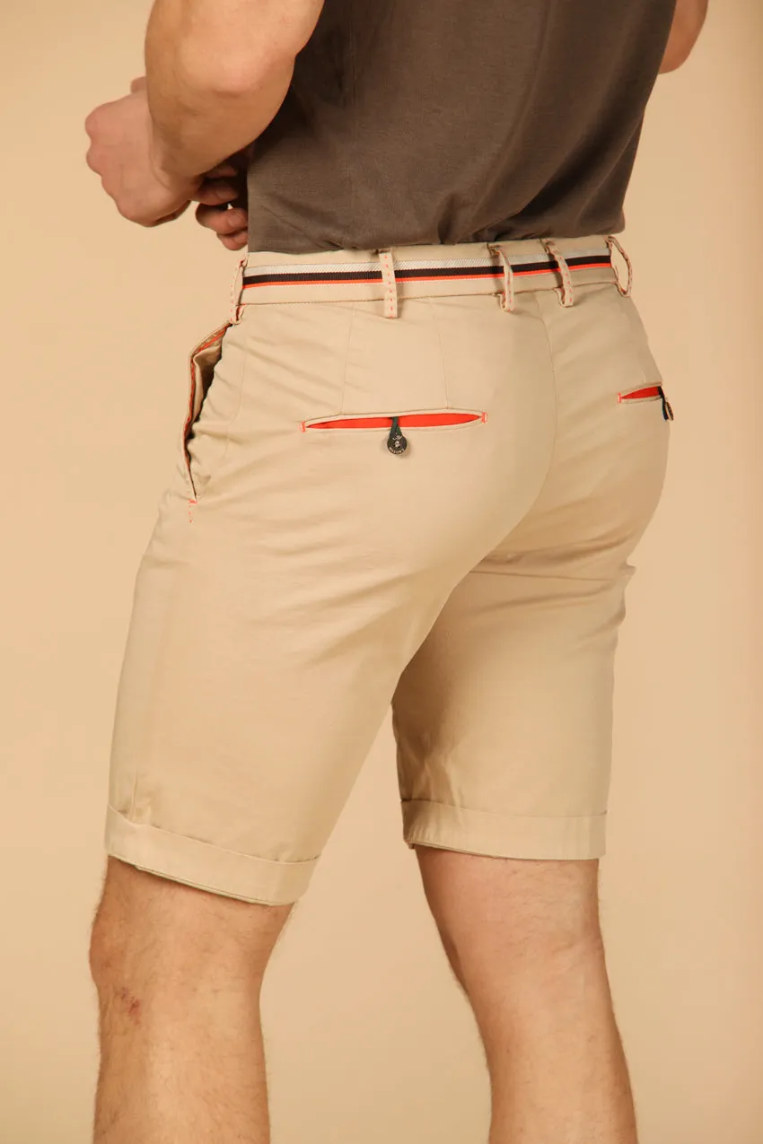 Milano Start men's chino bermuda in stretch satin slim sold by Mason's product image thumbnail 4