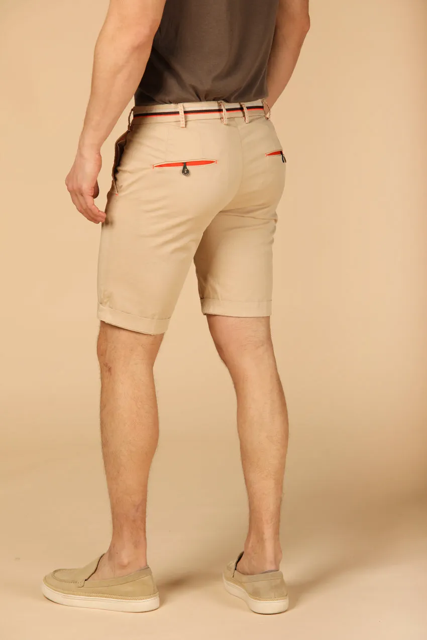 Milano Start men's chino bermuda in stretch satin slim sold by Mason's product image thumbnail 5