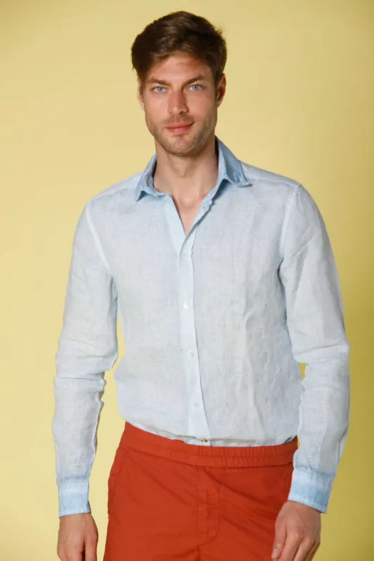 Torino men's long sleeve shirt linen regular fit sold by Mason's