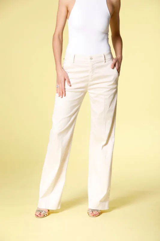 New York Straight women's chino pants in tencel twill straight ① sold by Mason's