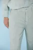 Linda Summer woman chino pants in tencel and linen relaxed sold by Mason's