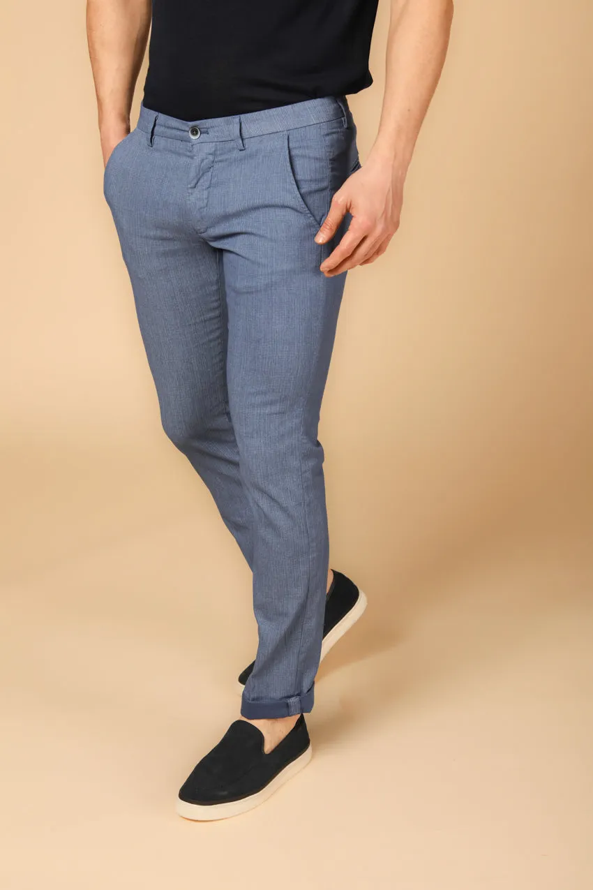 Torino Style men's chino pants in cotton with faded wales print slim sold by Mason's product image thumbnail 2