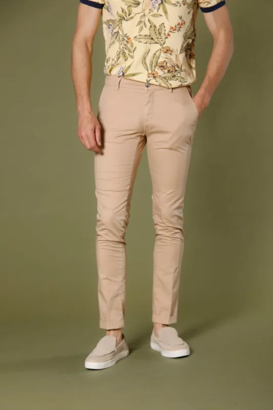 Milano Style men's chino pants in stretch gabardine extra slim ① sold by Mason's
