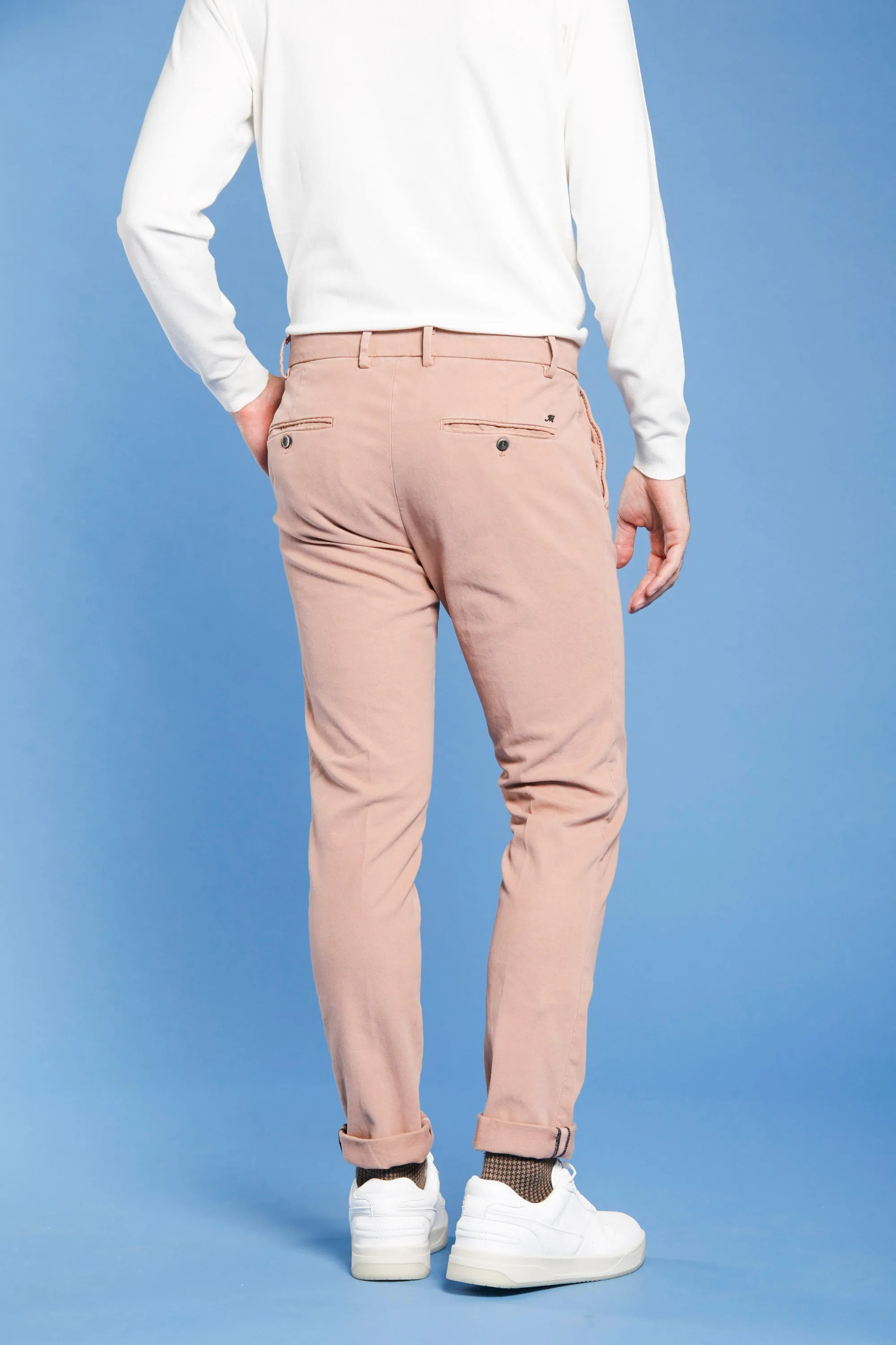 Milano Style man chino pant in gabardine and cotton modal stretch extra slim sold by Mason's product image thumbnail 3