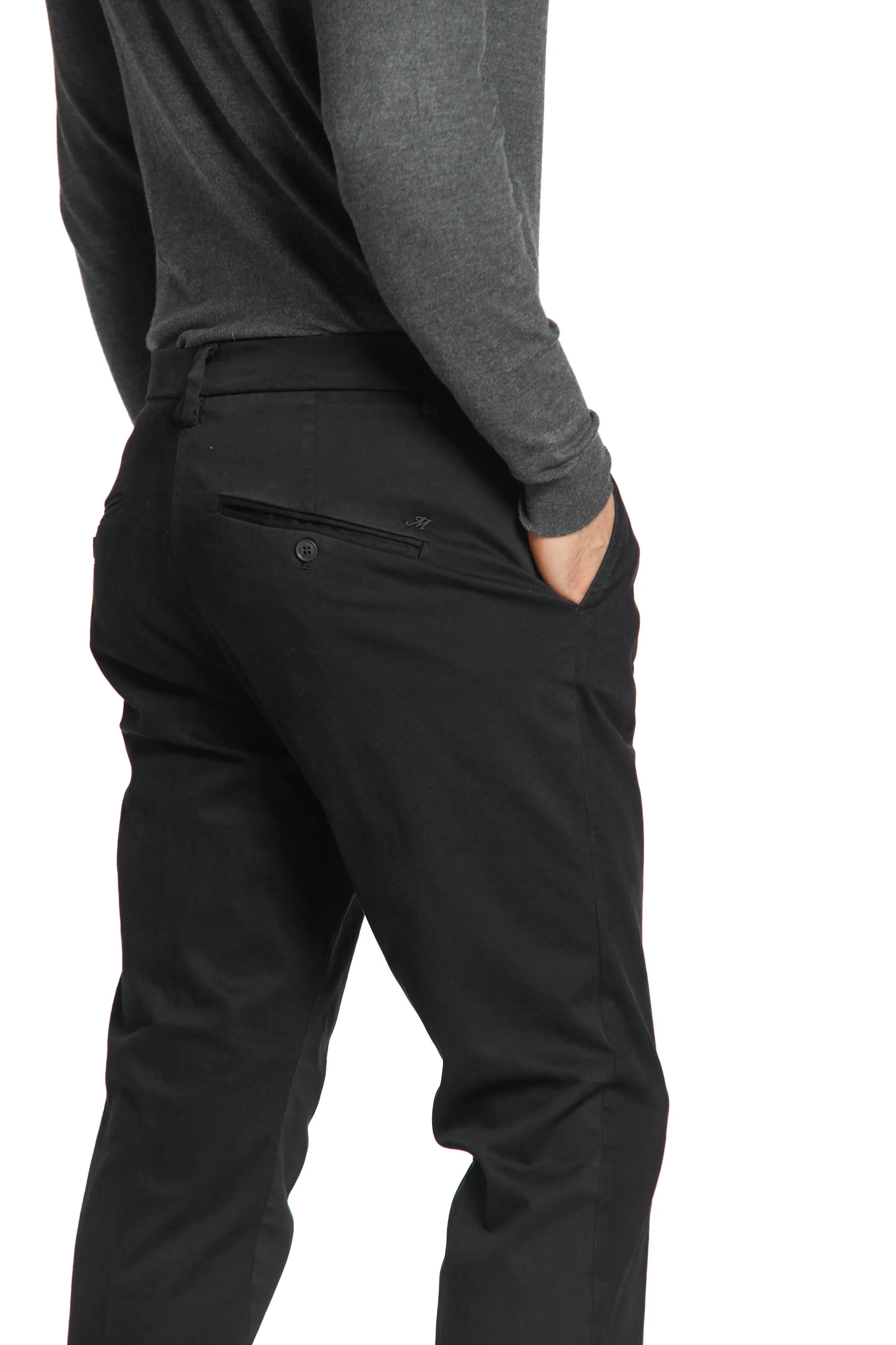 Osaka 1 Pinces man chino pant in satin carrot fit sold by Mason's product image thumbnail 3