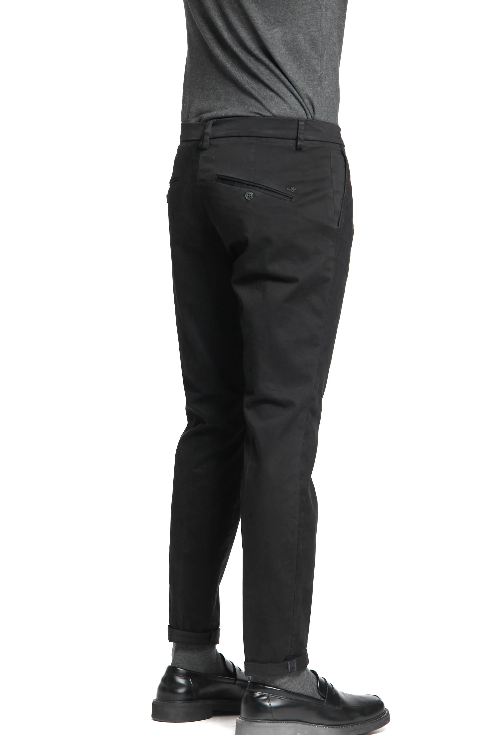 Osaka 1 Pinces man chino pant in satin carrot fit sold by Mason's product image thumbnail 4