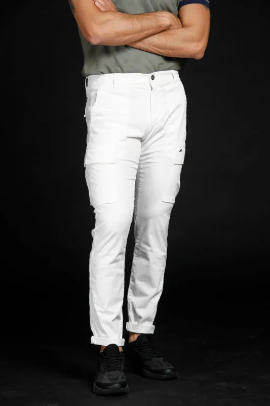 Havana limited edition man cargo pants in cotton and tencel carrot ① sold by Mason's