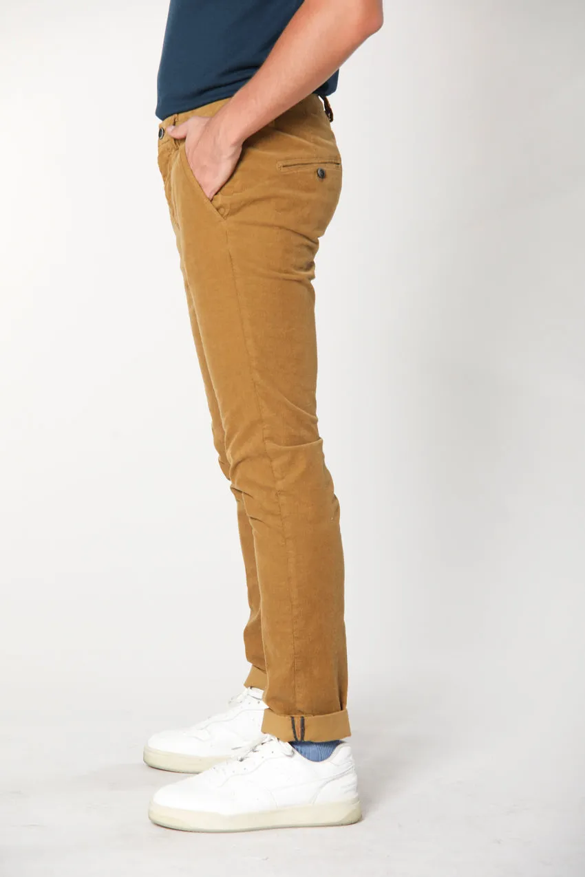 Torino Style man chino pants in velvet 1500 stripes slim ① sold by Mason's product image thumbnail 3