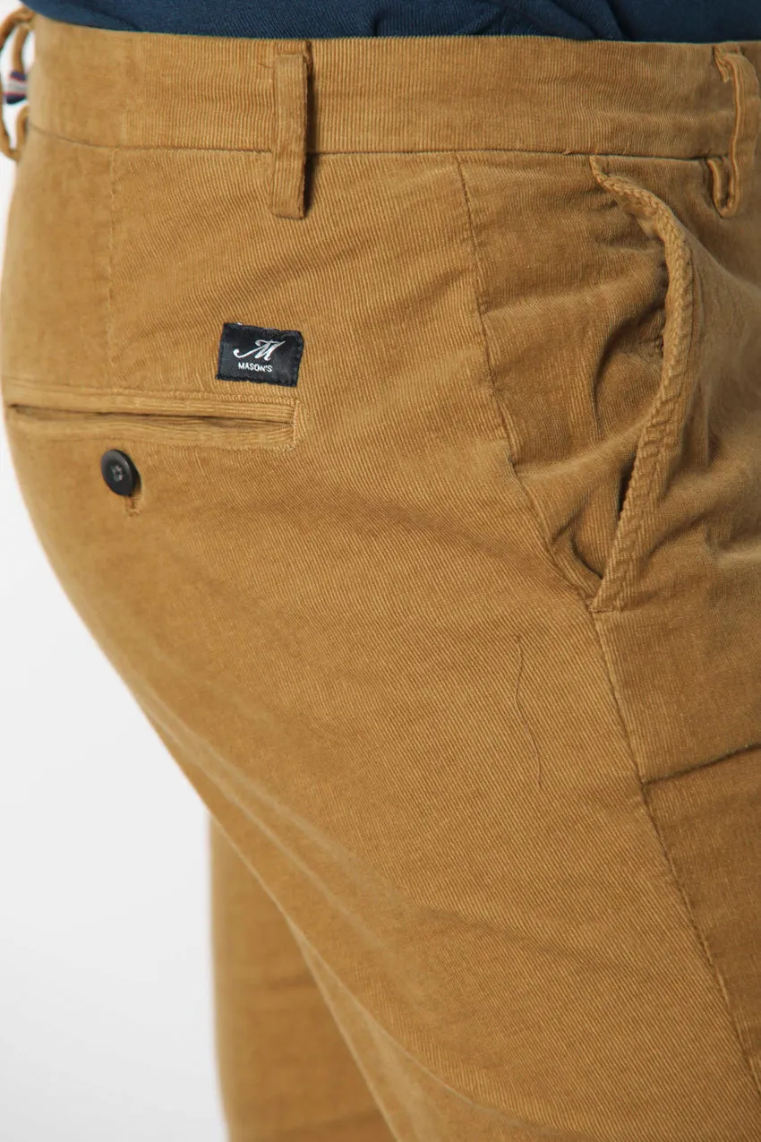 Torino Style man chino pants in velvet 1500 stripes slim ① sold by Mason's product image thumbnail 2