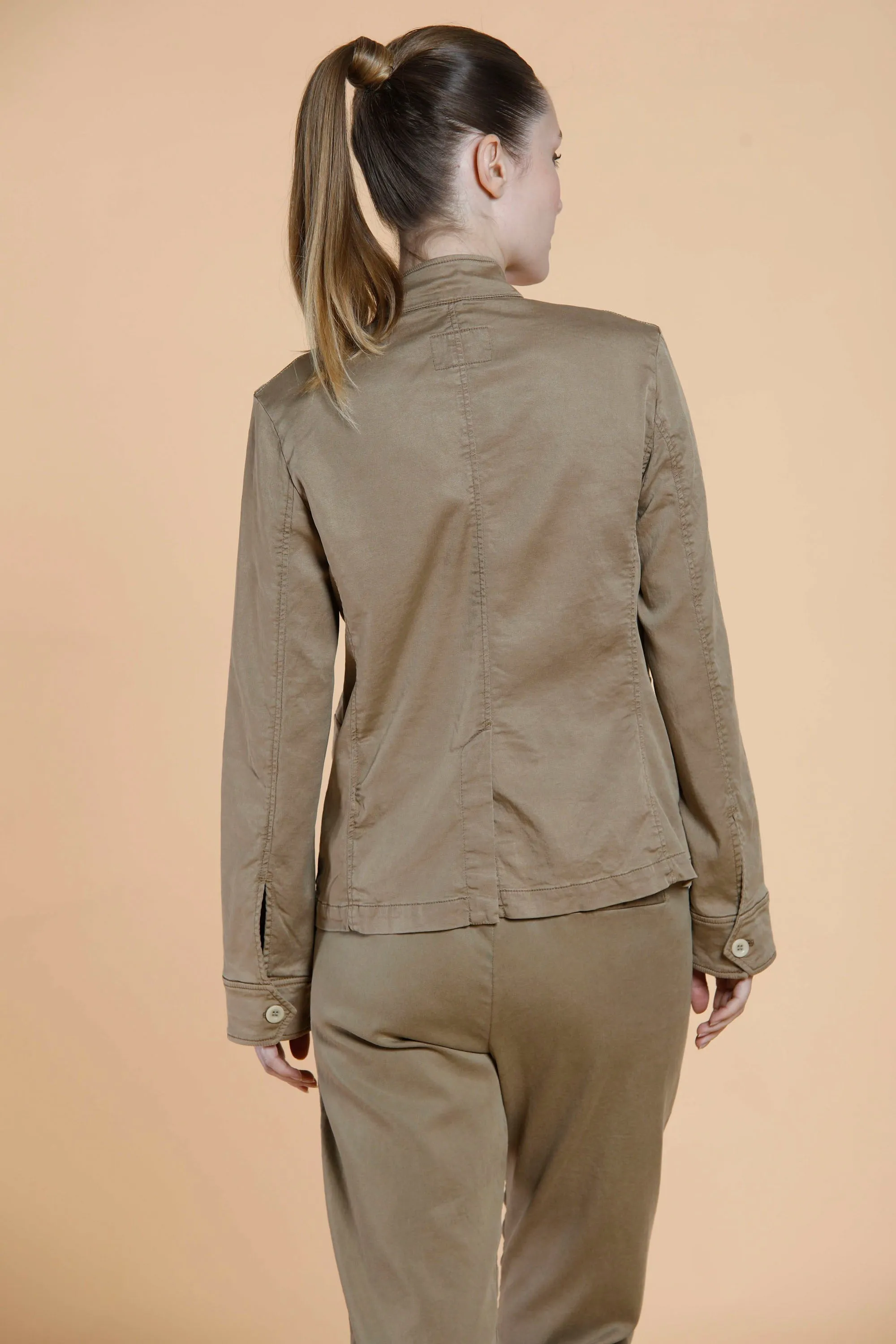 Karen woman field jacket in cotton and tencel with large pockets sold by Mason's product image thumbnail 5