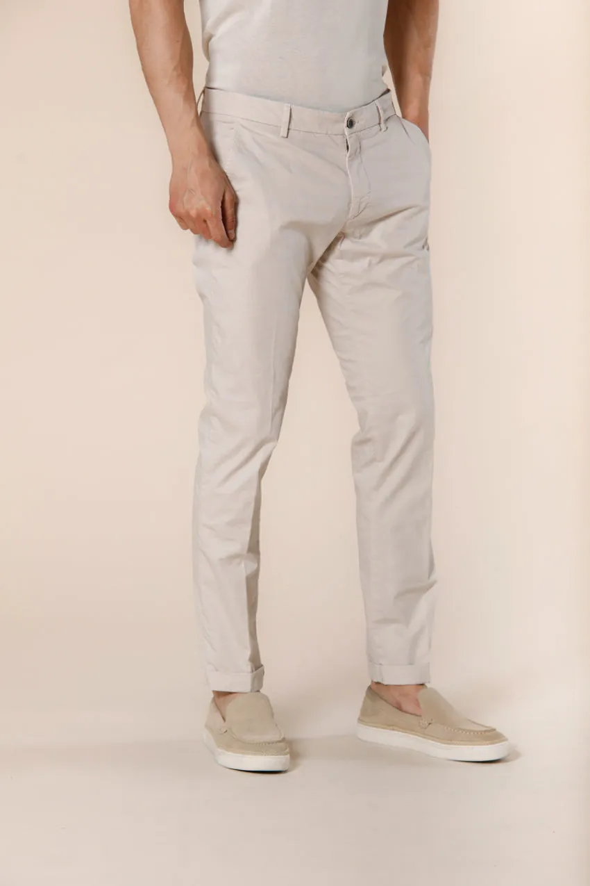 Milano Style men's chino pants in stretch gabardine extra slim ① sold by Mason's