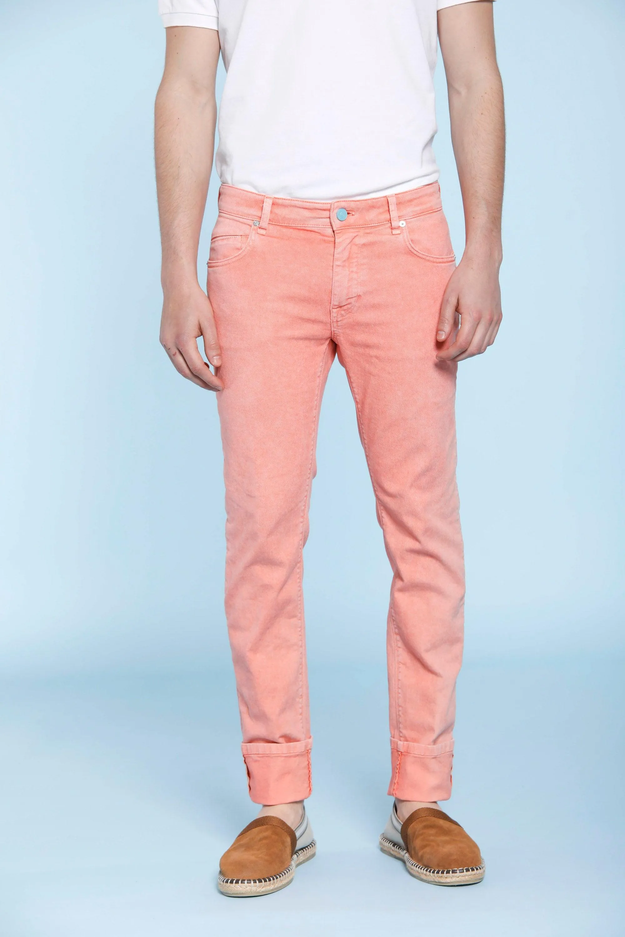 Harris man 5-pocket pants in bull denim techno stretch slim sold by Mason's product image thumbnail 3