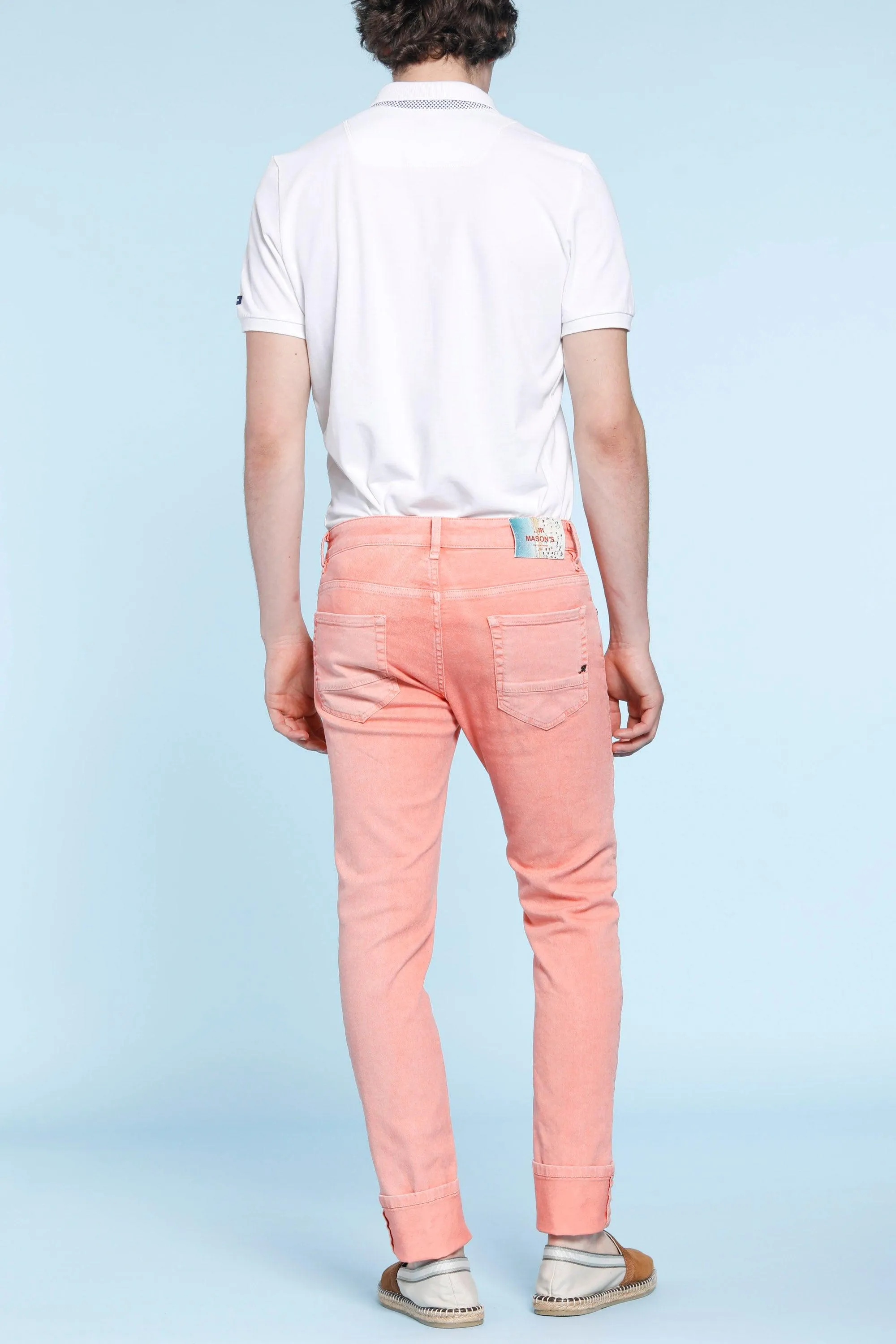 Harris man 5-pocket pants in bull denim techno stretch slim sold by Mason's product image thumbnail 5
