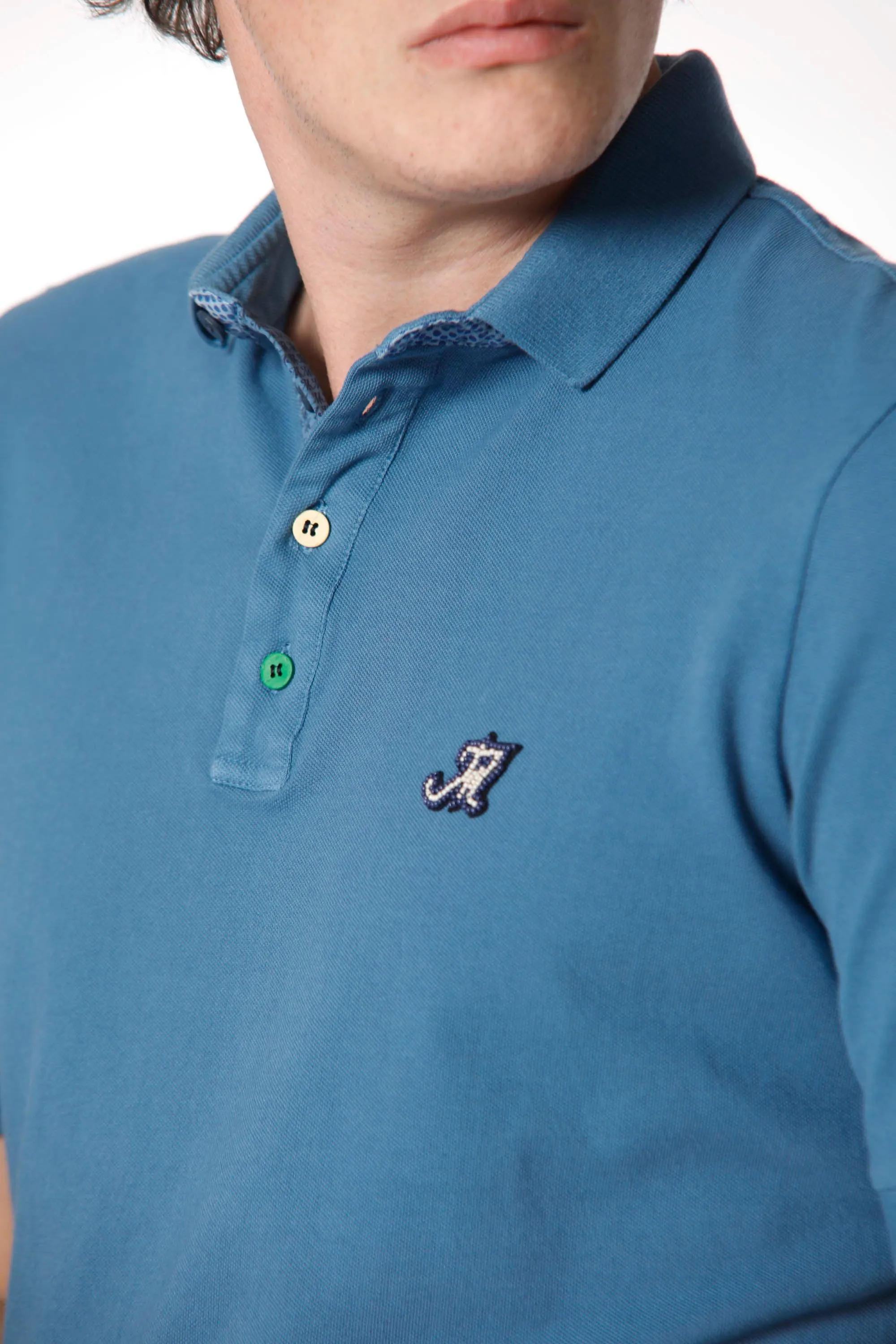 Leopardi man polo shirt in cotton with details sold by Mason's product image thumbnail 2