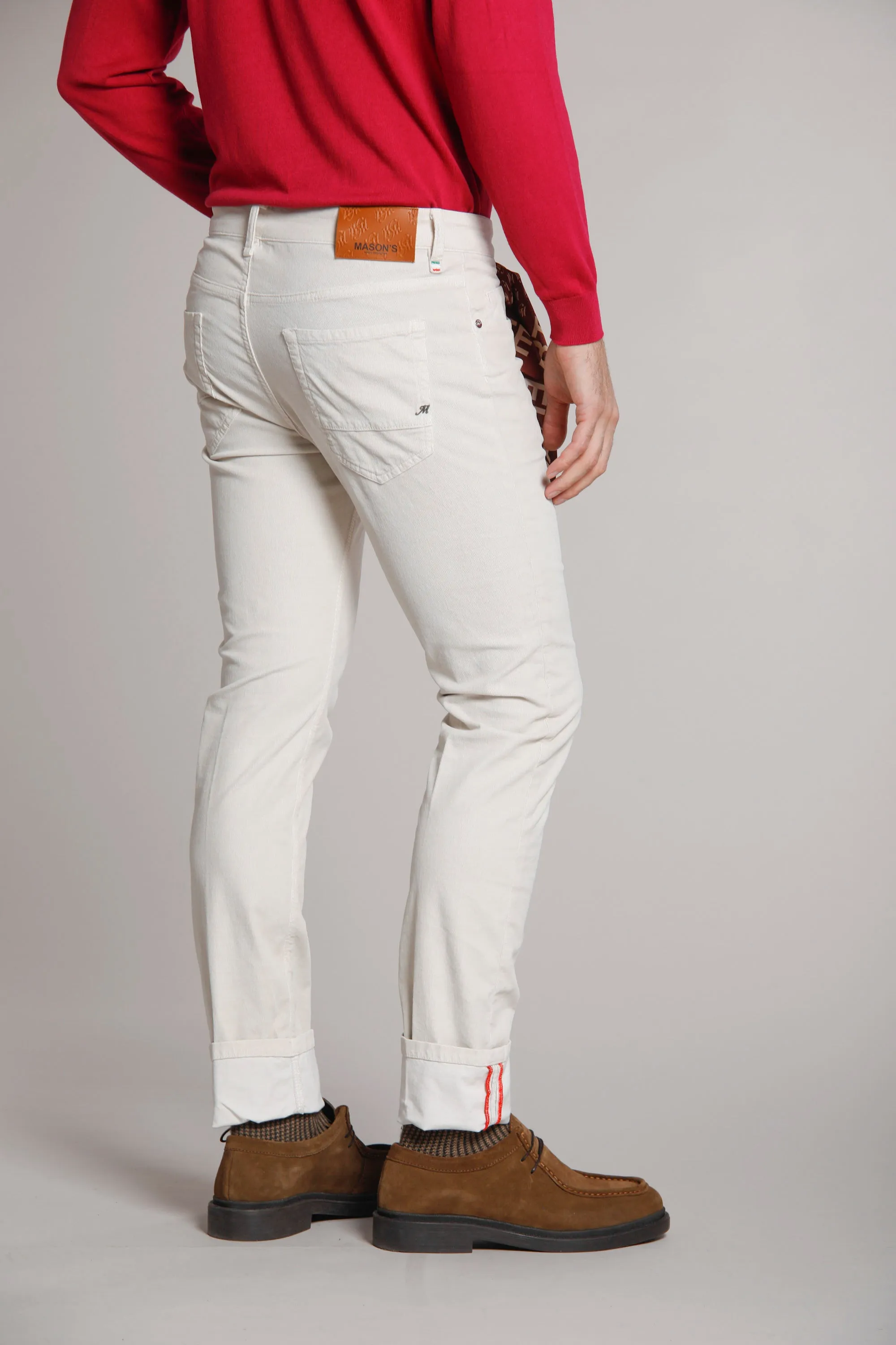 Harris 5 Pockets man pant in 1000 striped velvet slim sold by Mason's product image thumbnail 4