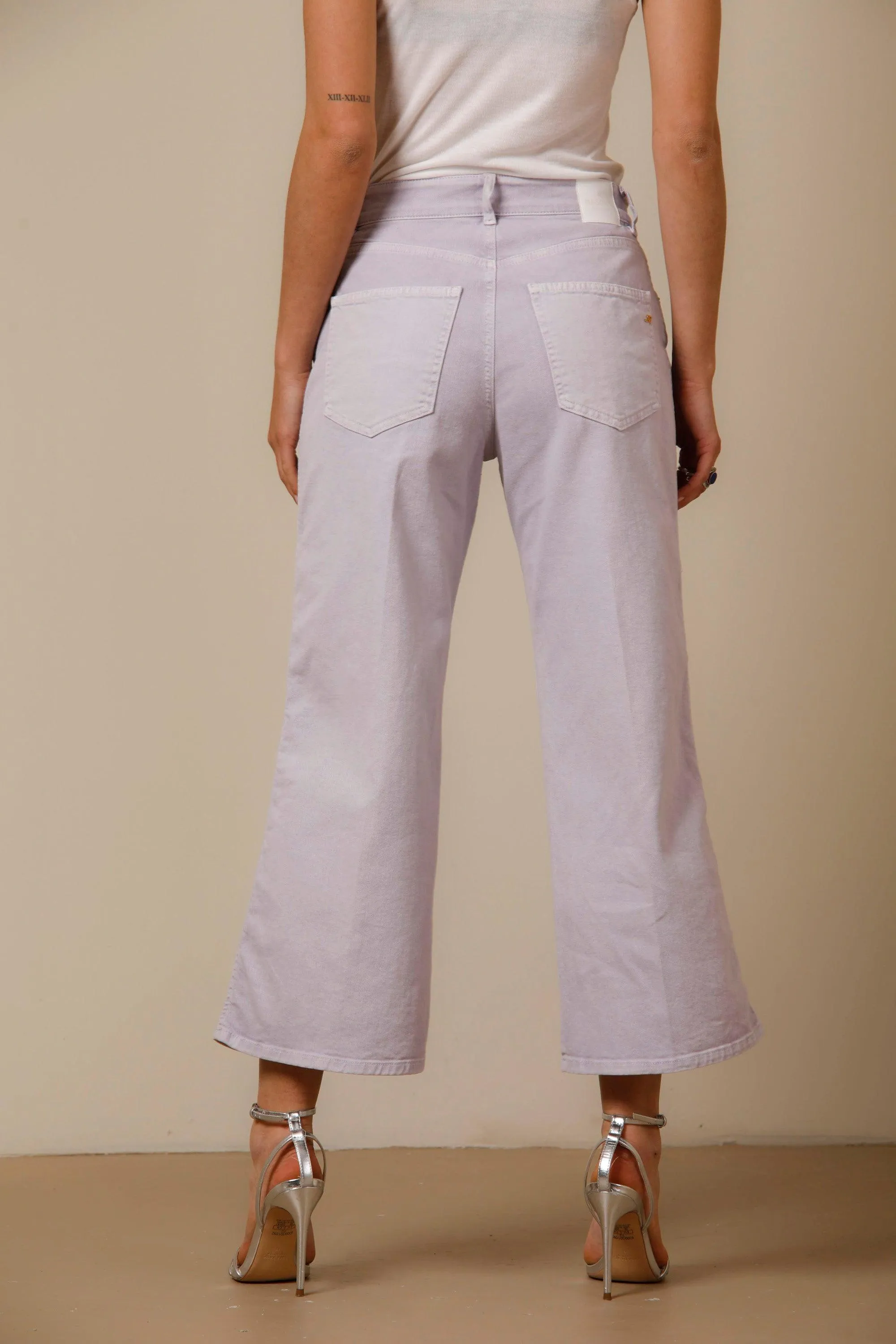 Samantha woman 5-pocket in bull denim cropped sold by Mason's product image thumbnail 4