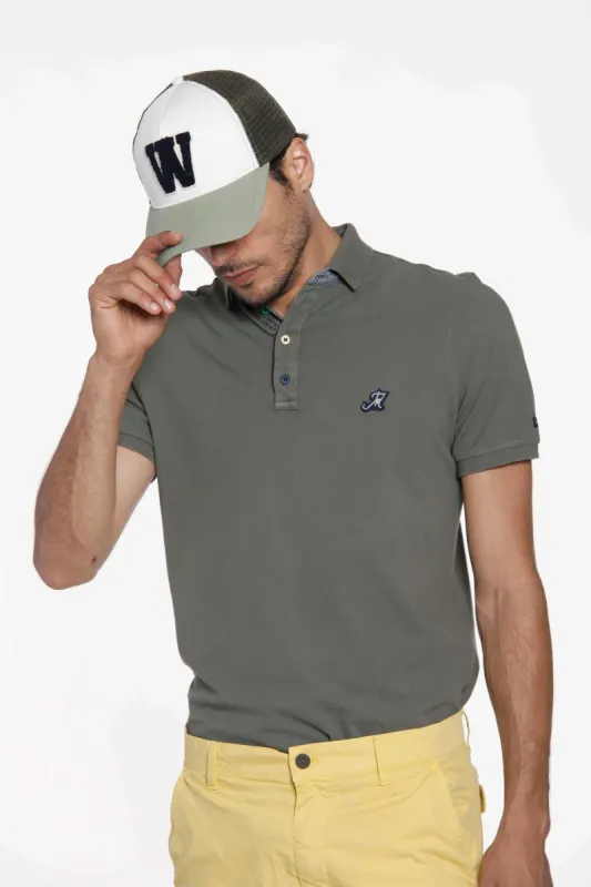 Leopardi man polo shirt in cotton with details sold by Mason's