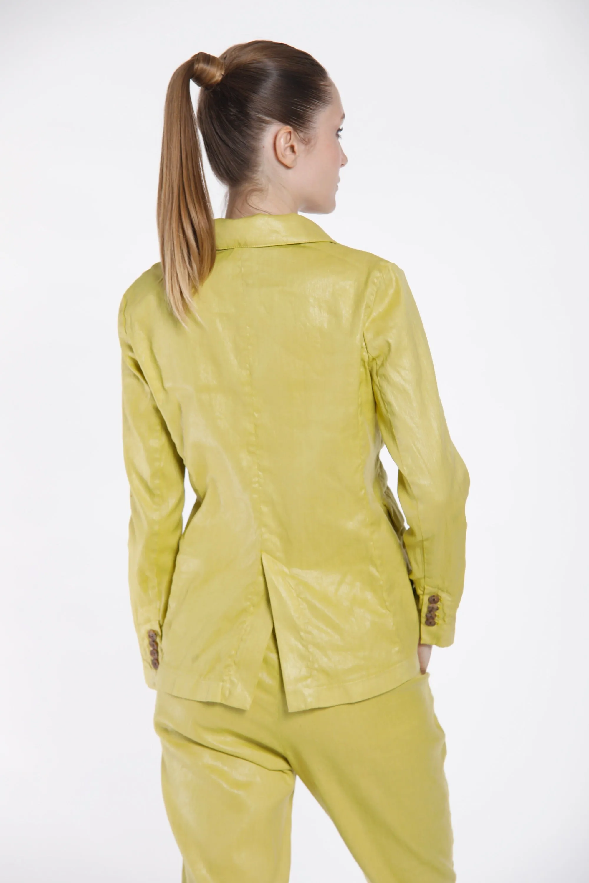 Caroline woman double breasted blazer in linen and cotton sold by Mason's product image thumbnail 5