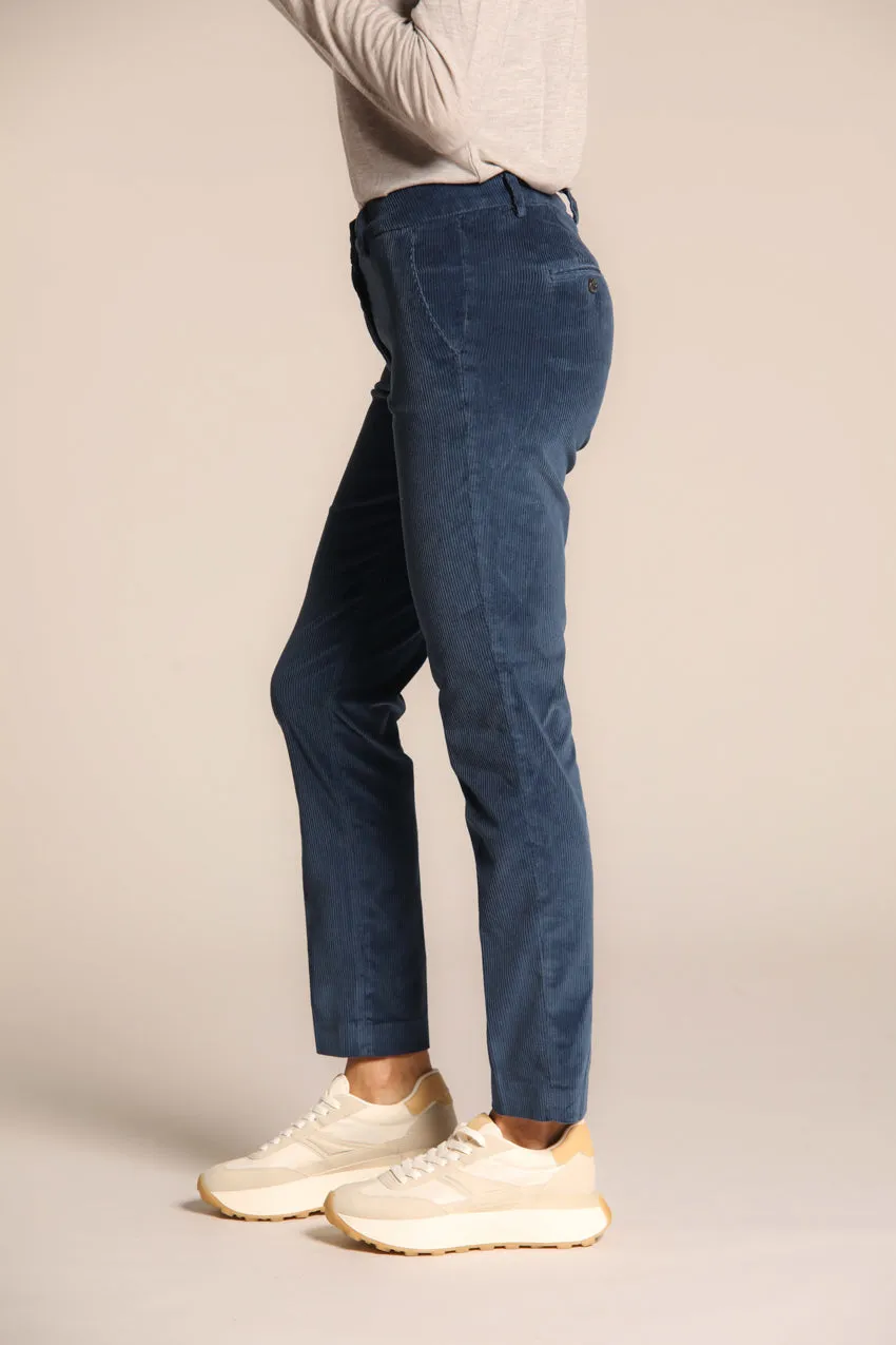New York Slim women's chino pants in velvet corduroy slim fit sold by Mason's product image thumbnail 3