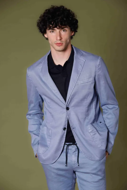 Da Vinci Summer men's  blazer in cotton and linen regular sold by Mason's