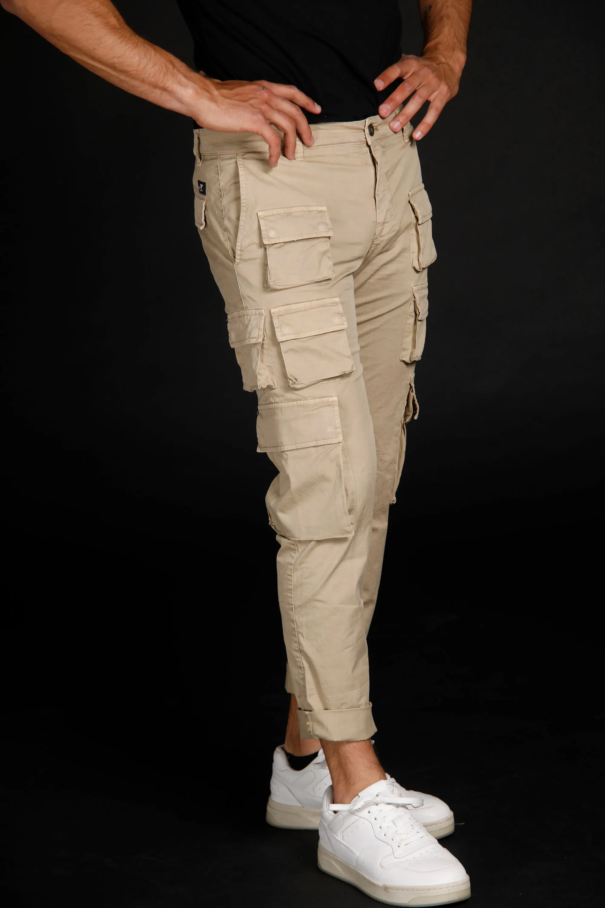 Caracas man cargo pants in stretch cotton limited edition regular ① sold by Mason's