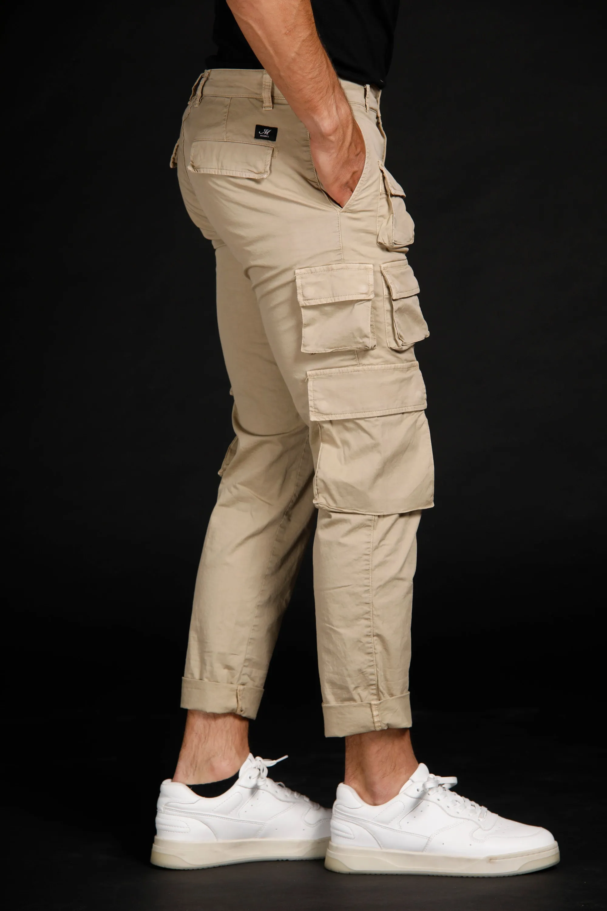Caracas man cargo pants in stretch cotton limited edition regular ① sold by Mason's product image thumbnail 3