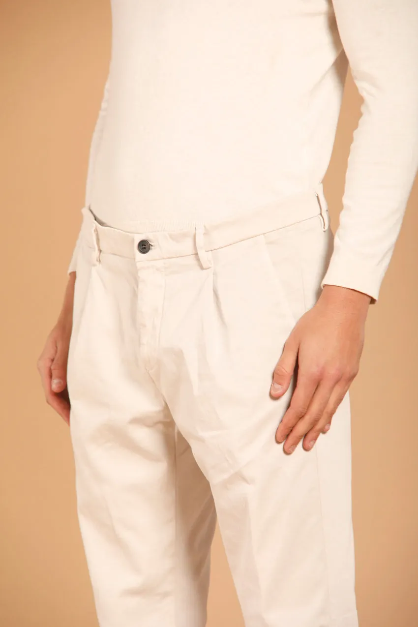 Osaka 1 Pinces men's chino pants in cotton stretch carrot fit sold by Mason's product image thumbnail 3