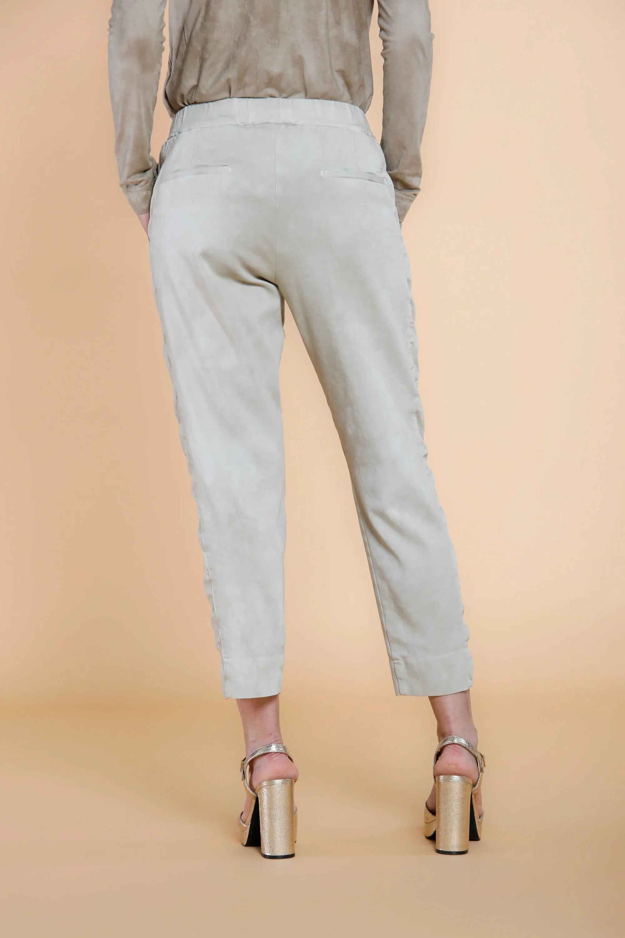 Easy Jogger Ban woman chino pants in jersey with lateral band relaxed sold by Mason's product image thumbnail 5