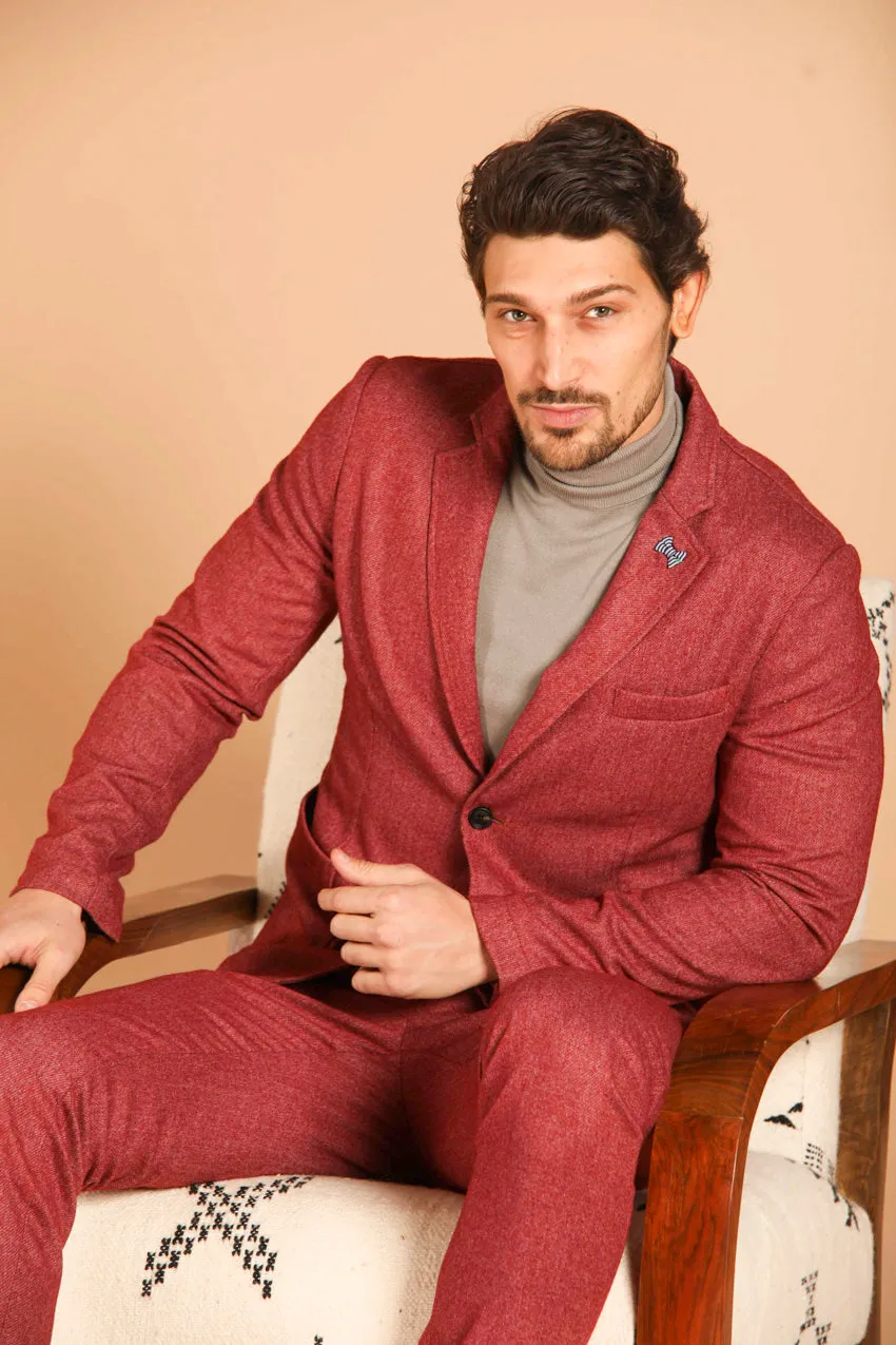 Da Vinci men's blazer in wool-effect flannel regular fit sold by Mason's product image thumbnail 4