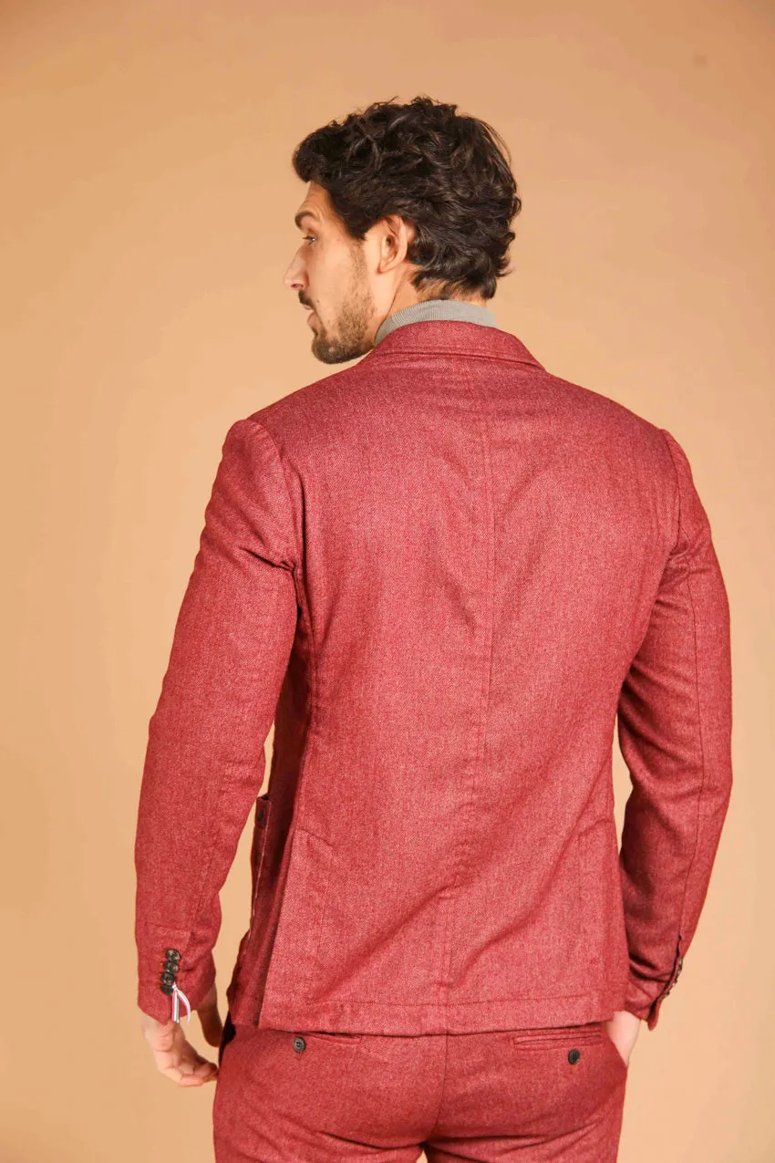 Da Vinci men's blazer in wool-effect flannel regular fit sold by Mason's product image thumbnail 3