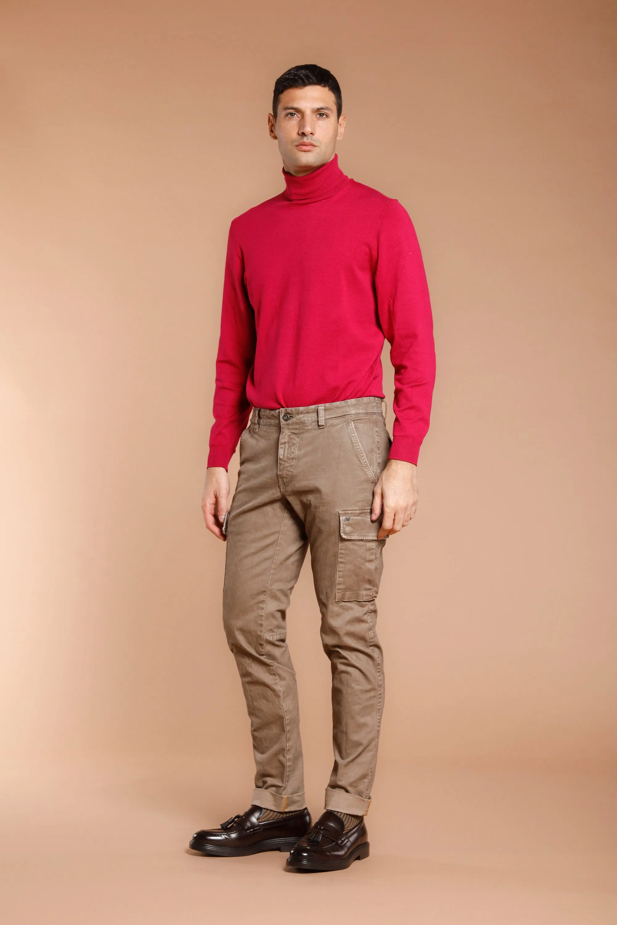 Chile man cargo pant in gabardine extra slim ① sold by Mason's product image thumbnail 2