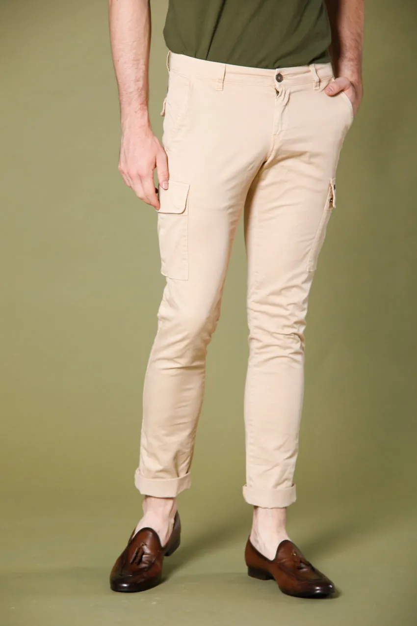 Chile men's cargo pants in twill extra slim sold by Mason's