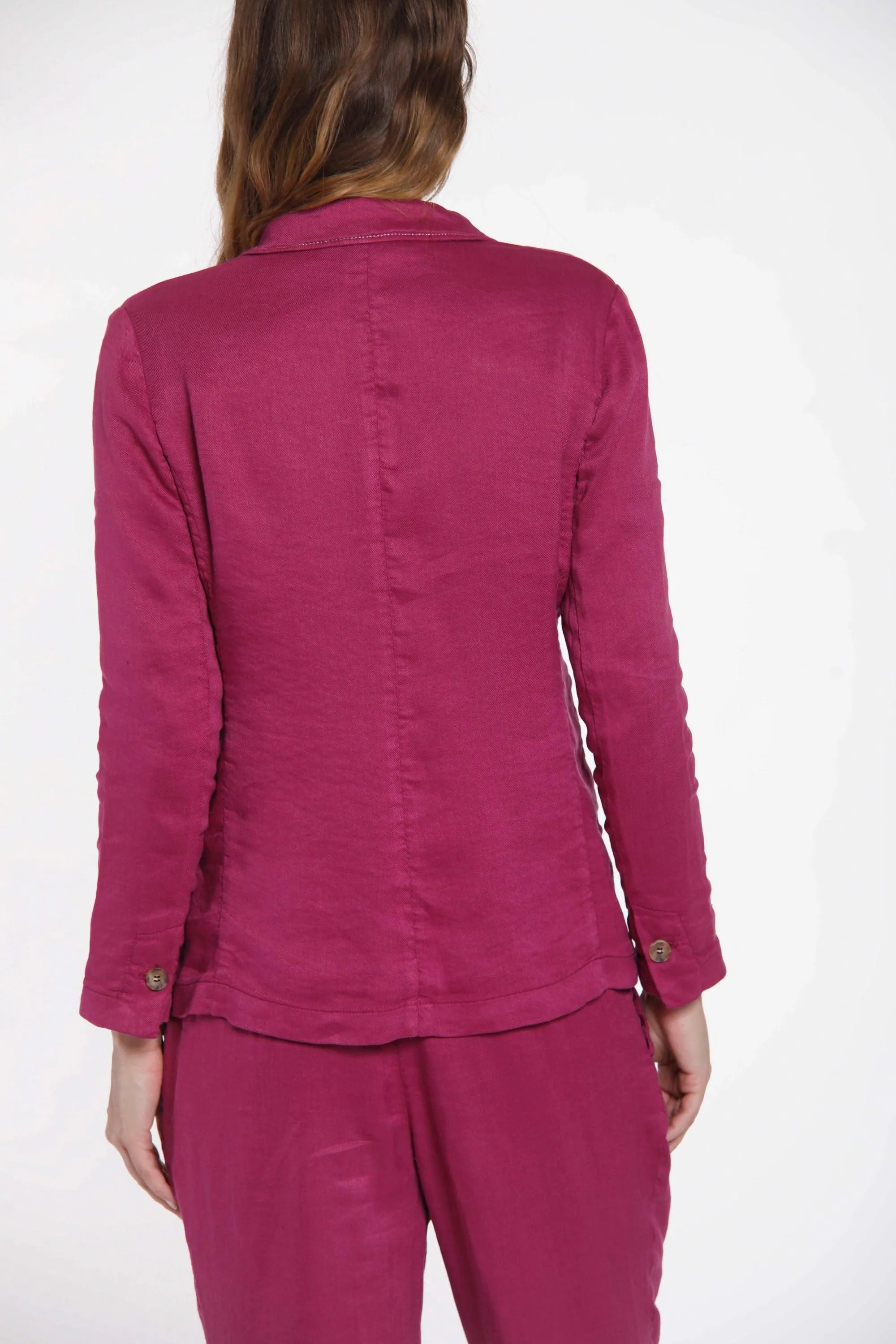 Helena woman blazer in linen and viscose sold by Mason's product image thumbnail 4