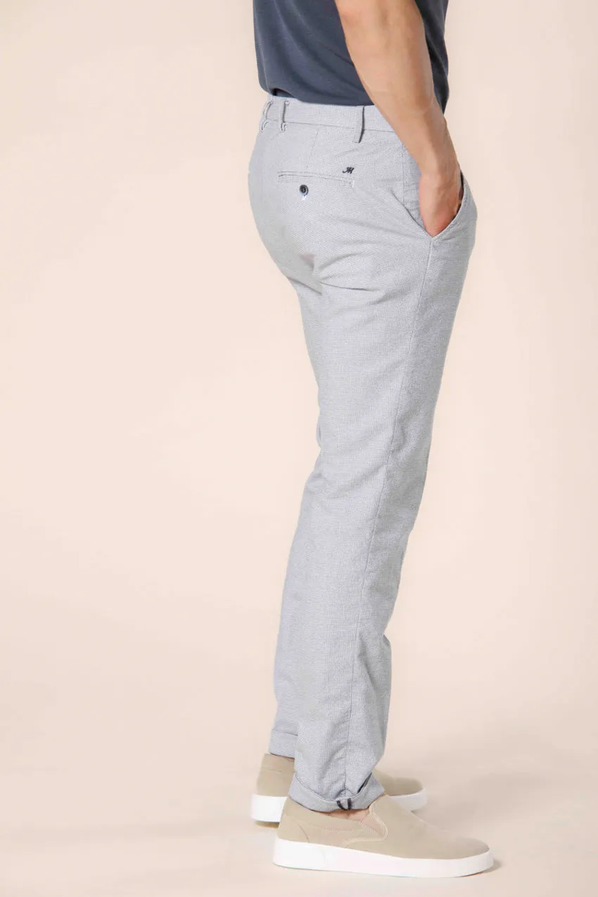 Milano Style men's chino pants in cotton with micro print extra slim sold by Mason's product image thumbnail 5