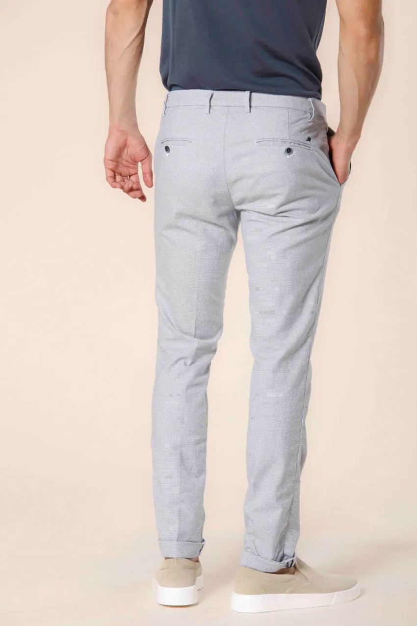 Milano Style men's chino pants in cotton with micro print extra slim sold by Mason's product image thumbnail 4
