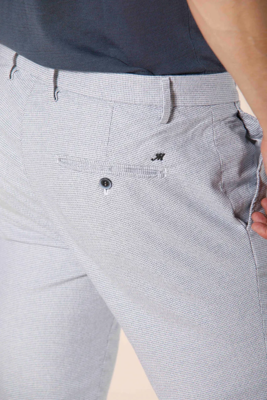 Milano Style men's chino pants in cotton with micro print extra slim sold by Mason's product image thumbnail 3