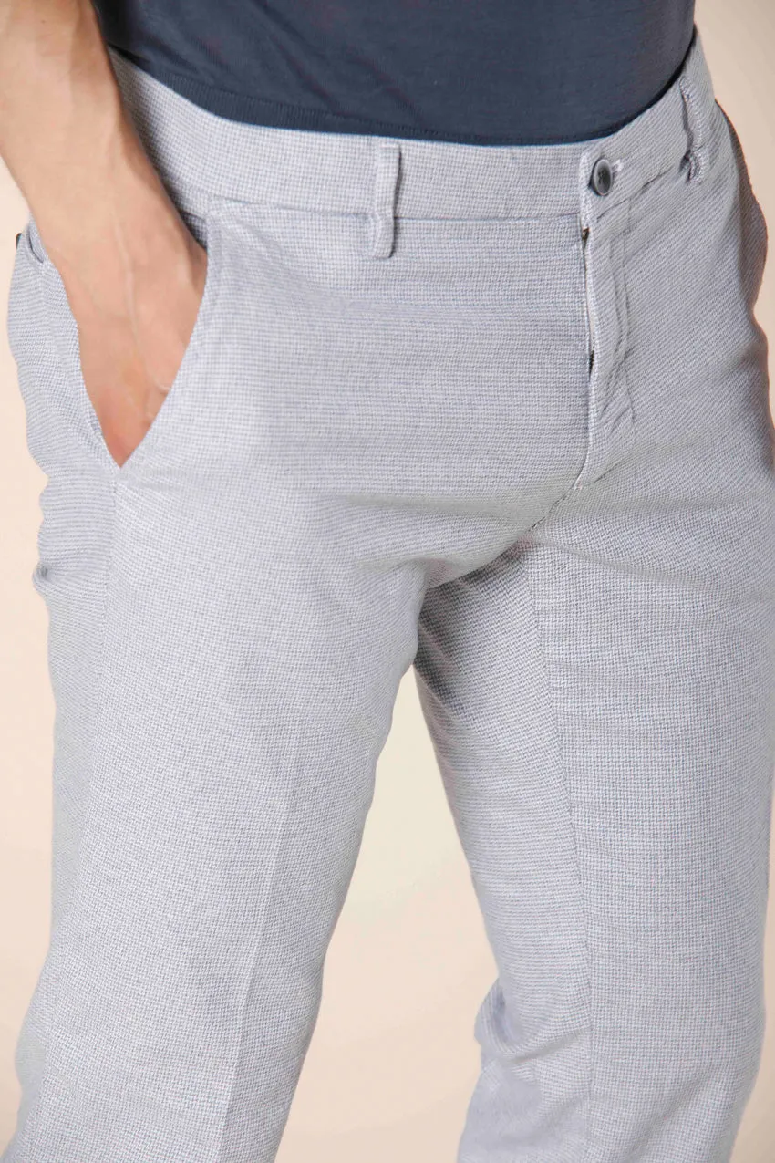 Milano Style men's chino pants in cotton with micro print extra slim sold by Mason's product image thumbnail 2