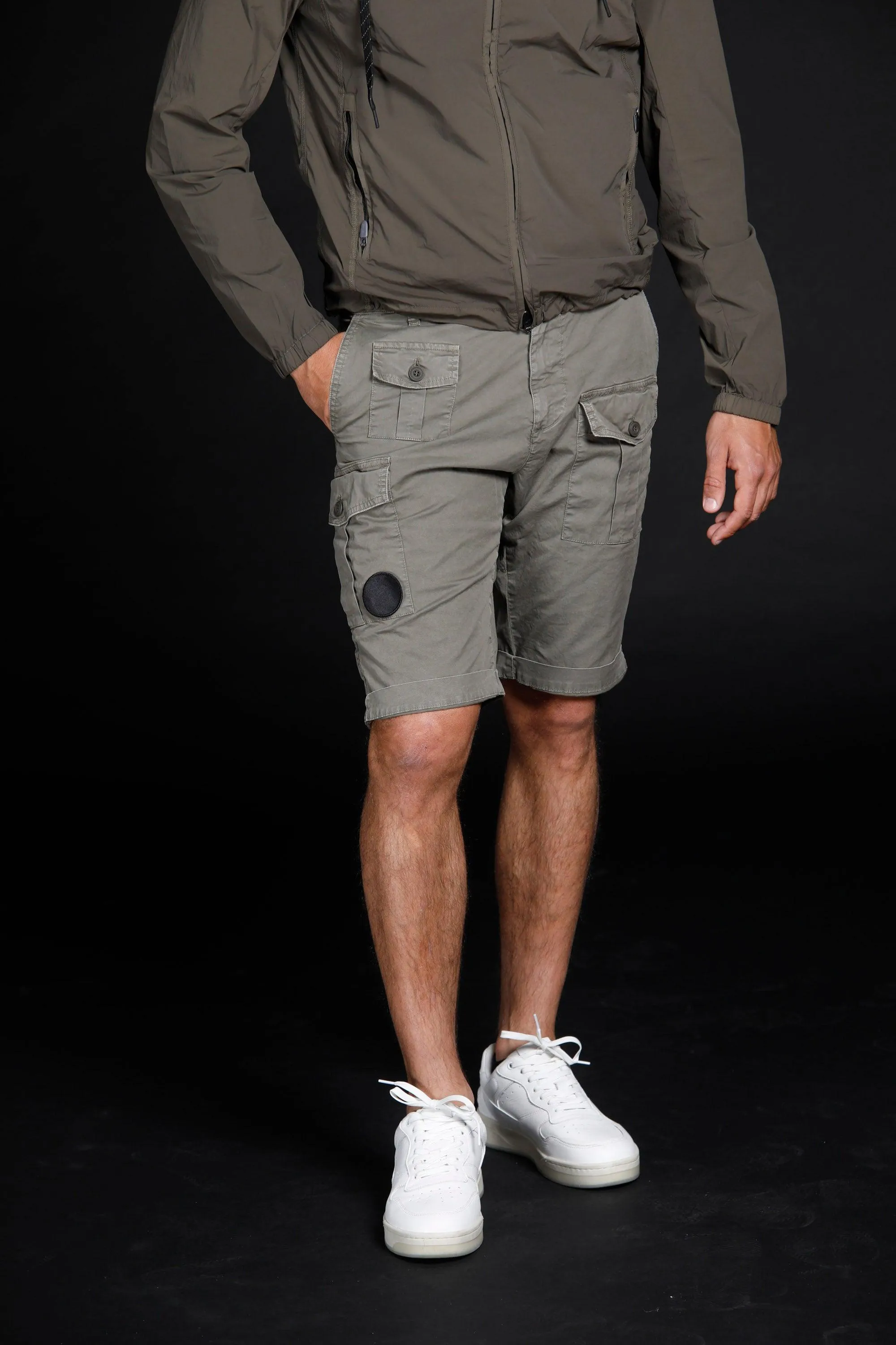 George man cargo bermuda Logo Edition in stretch cotton regular ① sold by Mason's