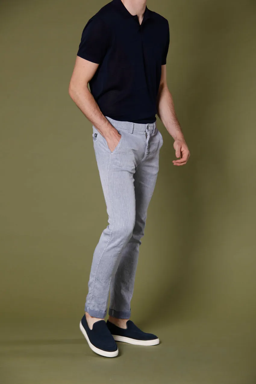 Torino Style men's chino pants in cotton twill and linen slim sold by Mason's product image thumbnail 3