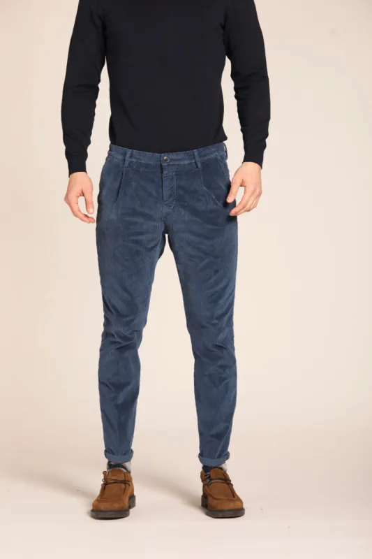 Osaka 1 Pinces men's chino pants in velvet costa france carrot fit sold by Mason's