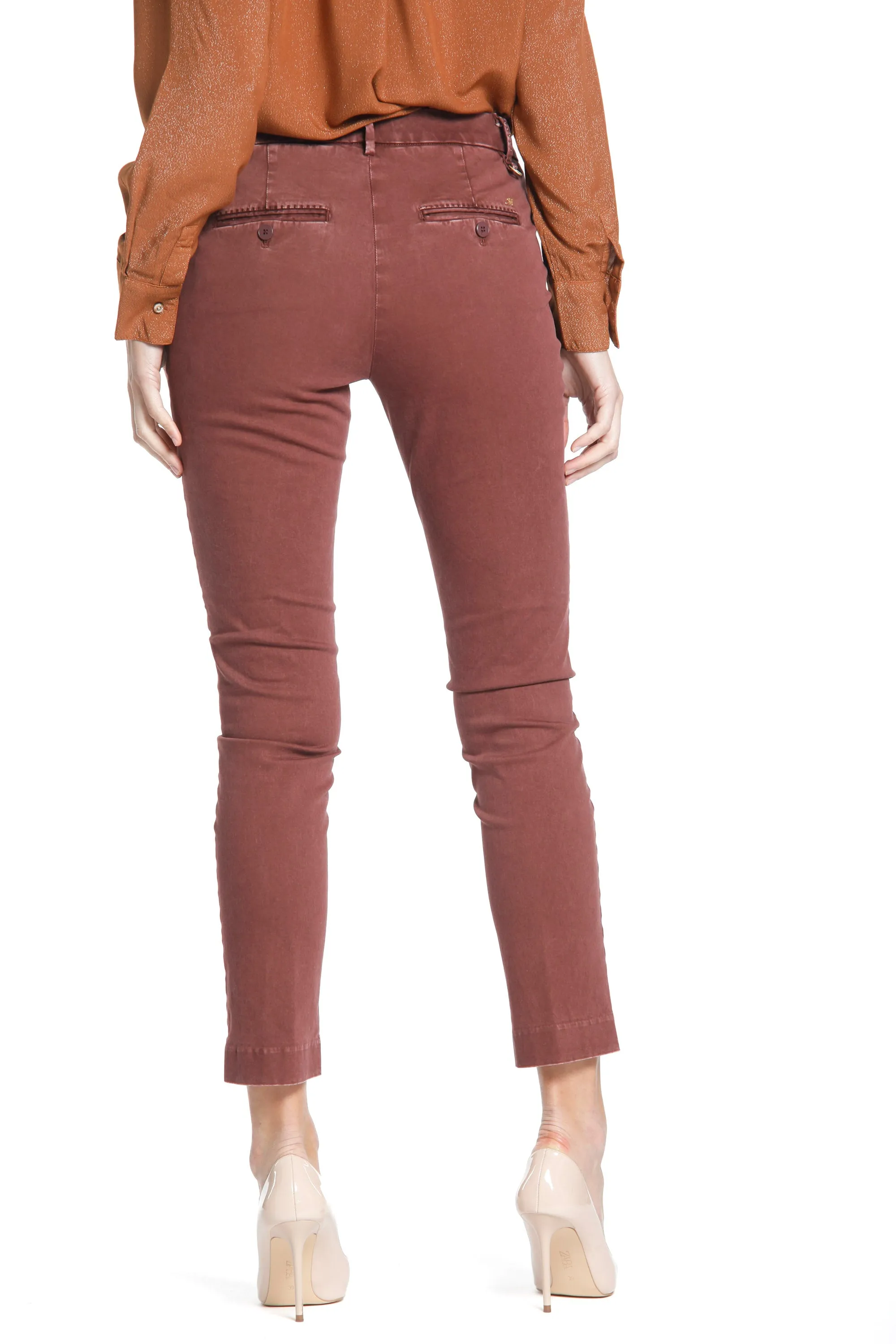 New York Slim woman satin chino pants sold by Mason's product image thumbnail 3