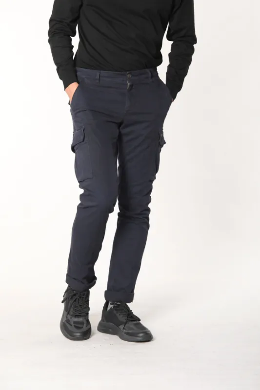 Chile man cargo pant in gabardine extra slim ① sold by Mason's